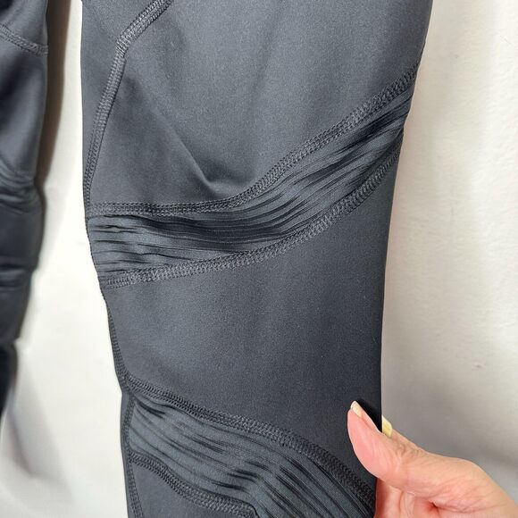 Adidas Mid-Rise Black Running Climacool Aeroready Stretch Pocket Crop Legging SM - Picture 7 of 15